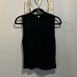 Express mock turtleneck crop top